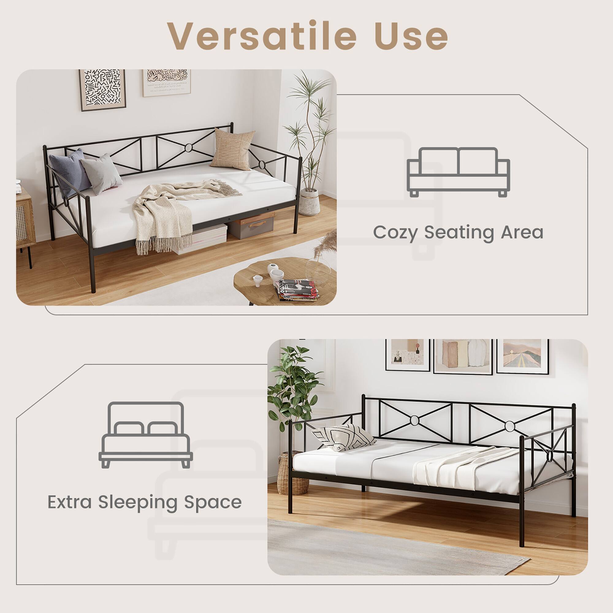 Versatile Use

Cozy Seating Area

Extra Sleeping Space