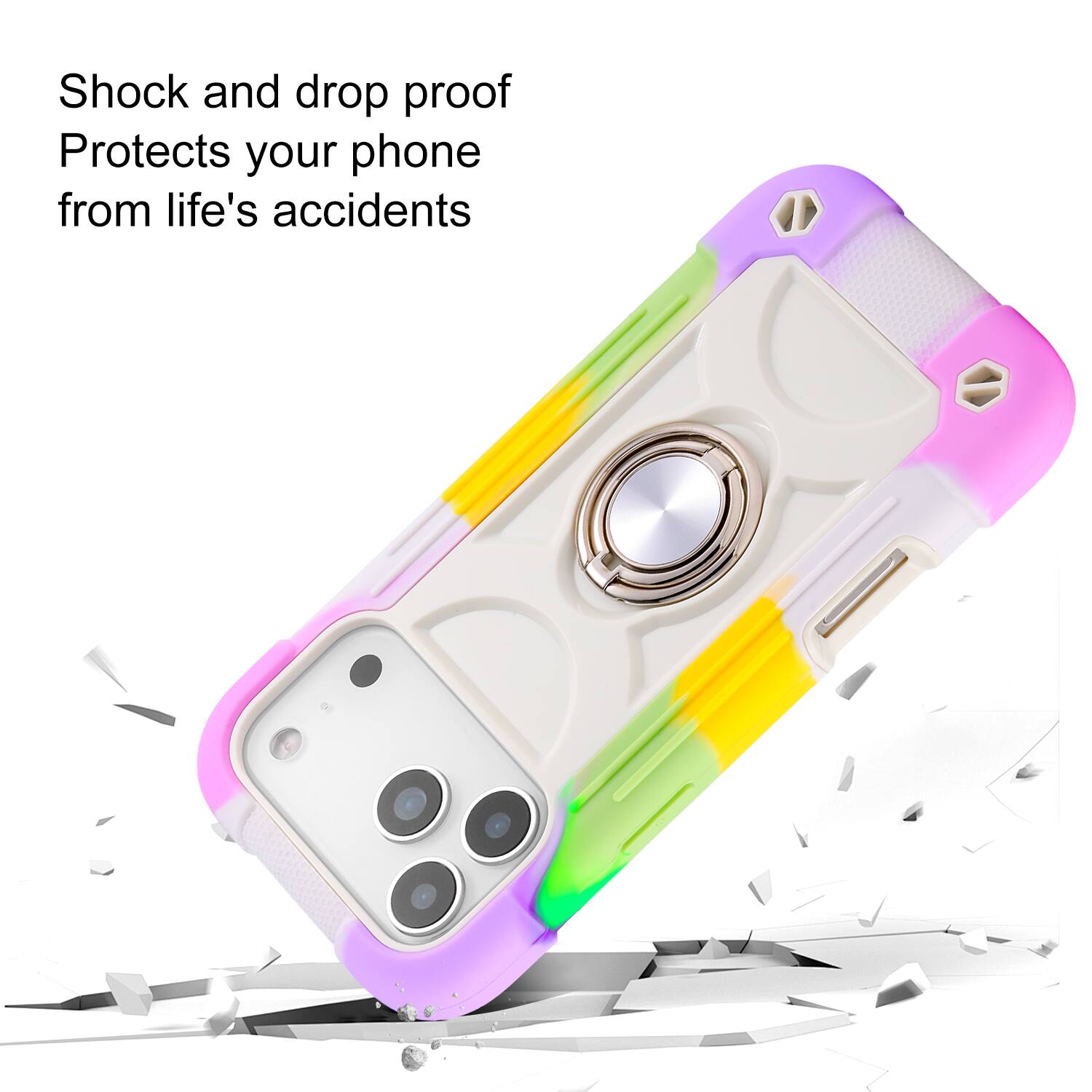 Shock and drop proof  
Protects your phone from life's accidents