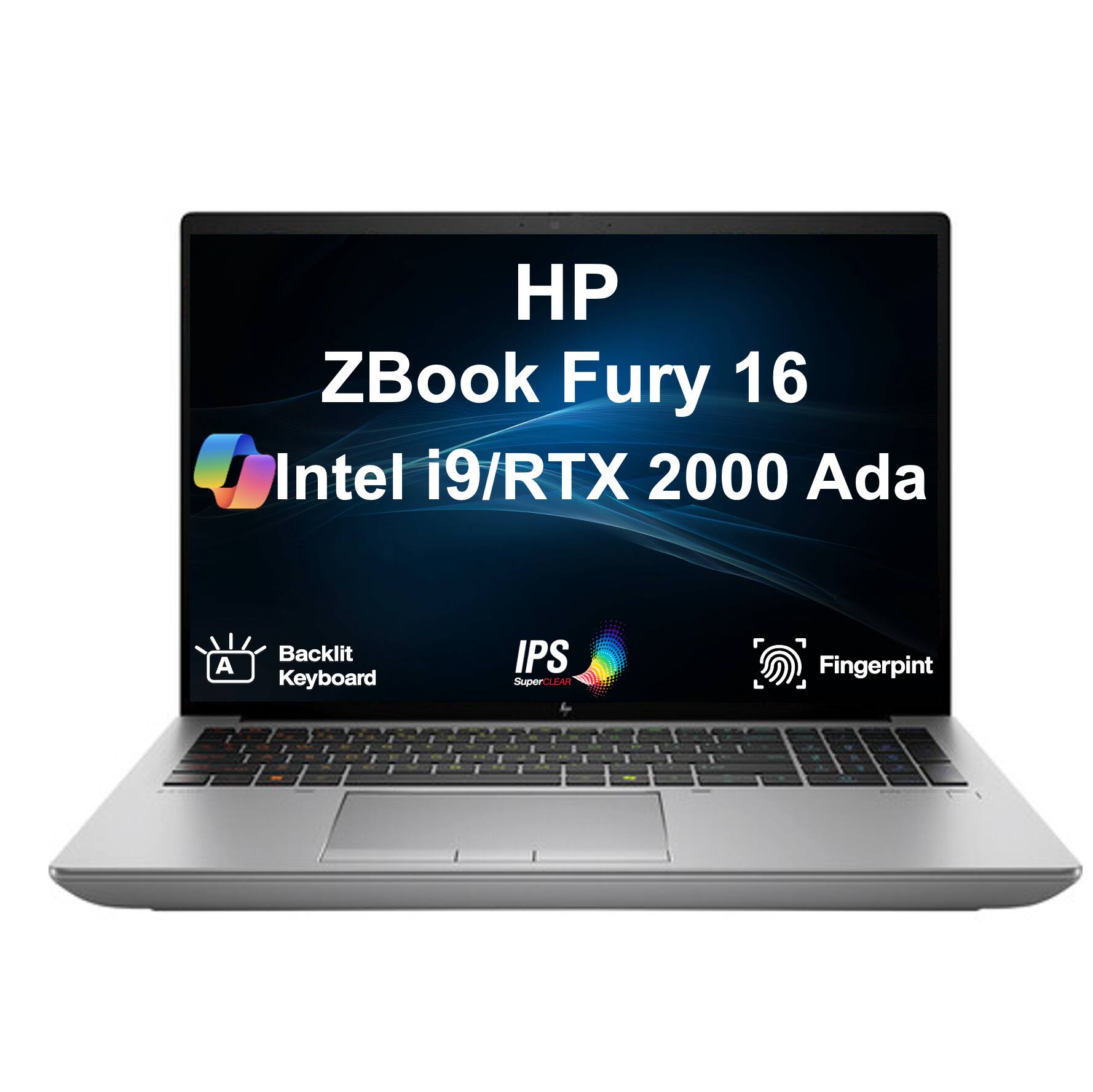 HP ZBook Fury 16  
Intel i9/RTX 2000 Ada  
Backlit Keyboard  
IPS SuperOLLA  
Fingerprint
