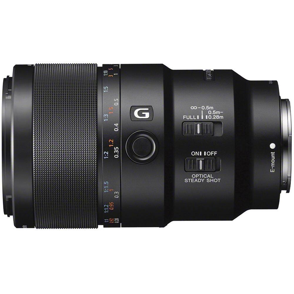 - 1:10 35 E
- 1:5 0.5 1.5
- 1:3 0.4 G
- FE 0-0.5m 0.5m- FULL 10.28m
- 0 1.2
- 1:2 0.35
- 1:1.5 1 0.3
- 1:1.2 0.95
- 11 1.52 0.28
- ON I OFF
- OPTICAL STEADY SHOT
- E-mount
