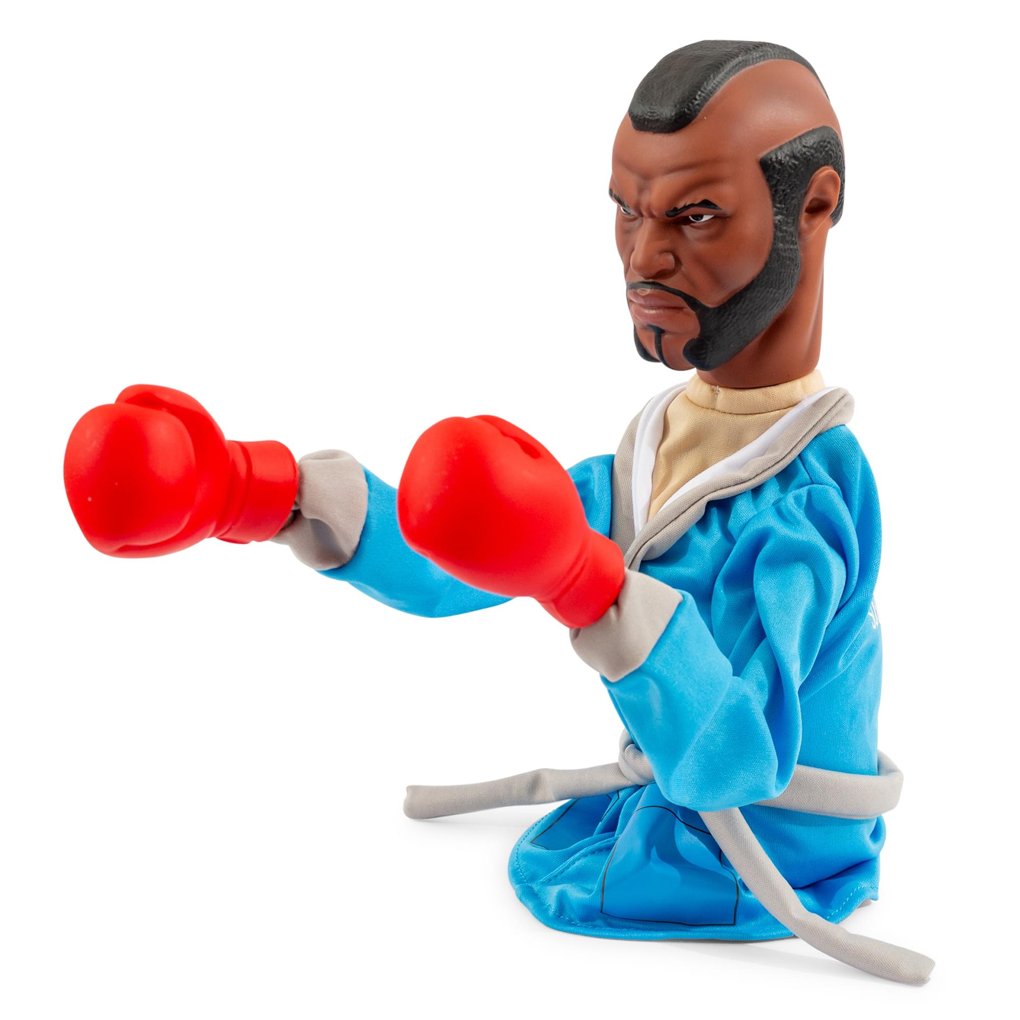 Alt View 2. Toynk - Rocky Reachers Clubber Lang 13-Inch Boxing Puppet Toy | Toynk Exclusive - Blue.