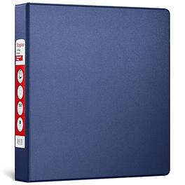 Staples - 1 1/2" 3-Ring Non-View Binder, D-Ring - Navy Blue
