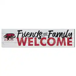 Jardine - Saint Joseph's Hawks 10'' x 40'' Friends & Family Welcome Sign - White