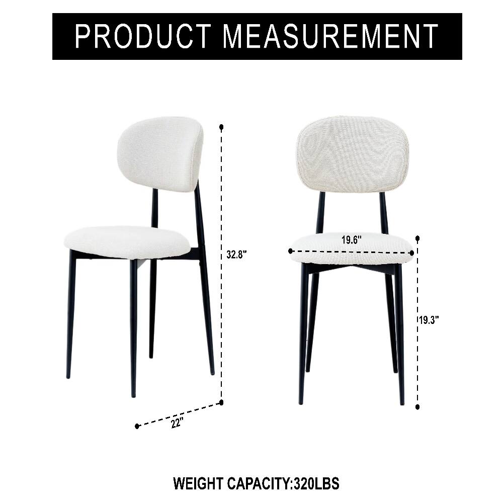 PRODUCT MEASUREMENT  
32.8" 19.6" 19.3" 22"  
WEIGHT CAPACITY: 320LBS
