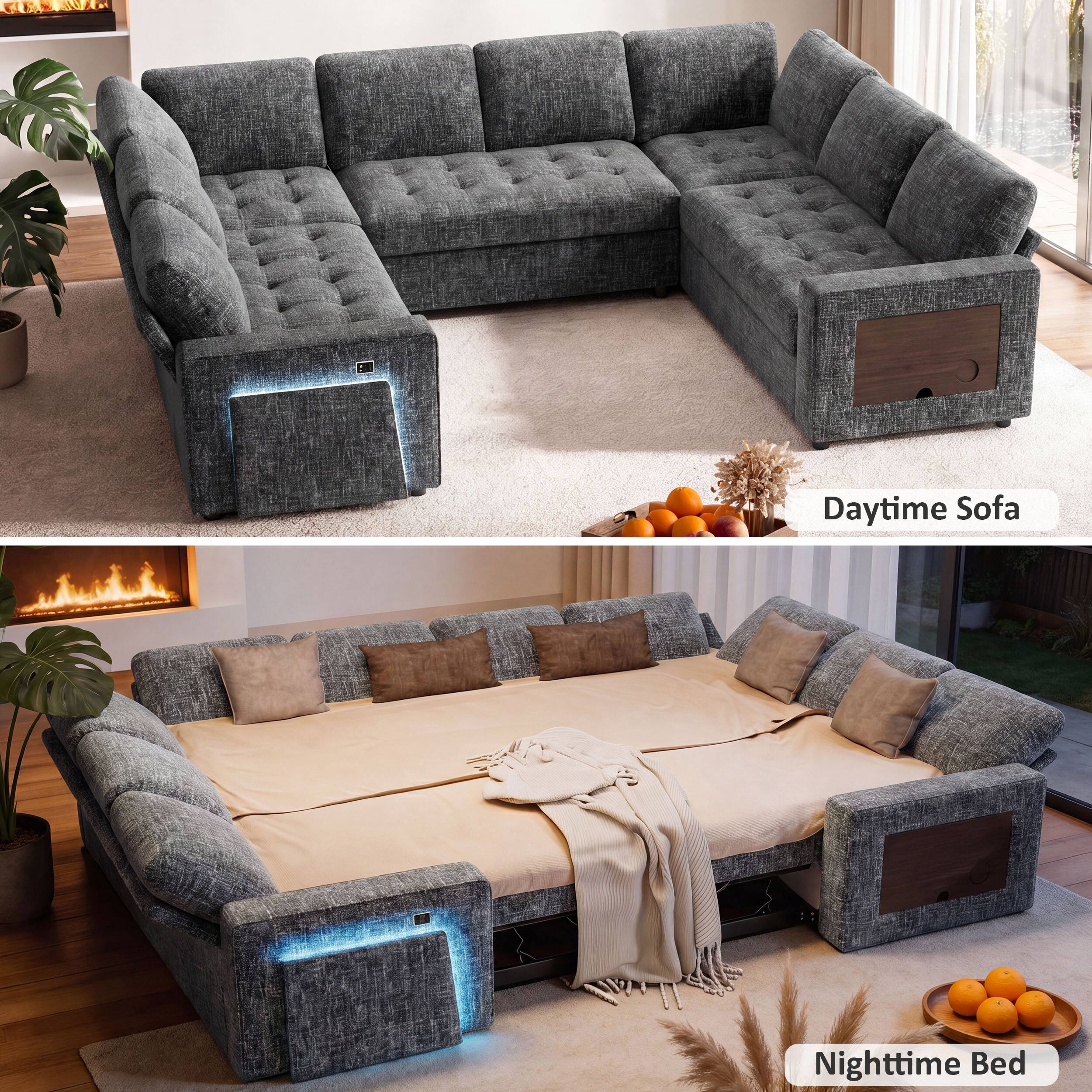 Daytime Sofa  
Nighttime Bed