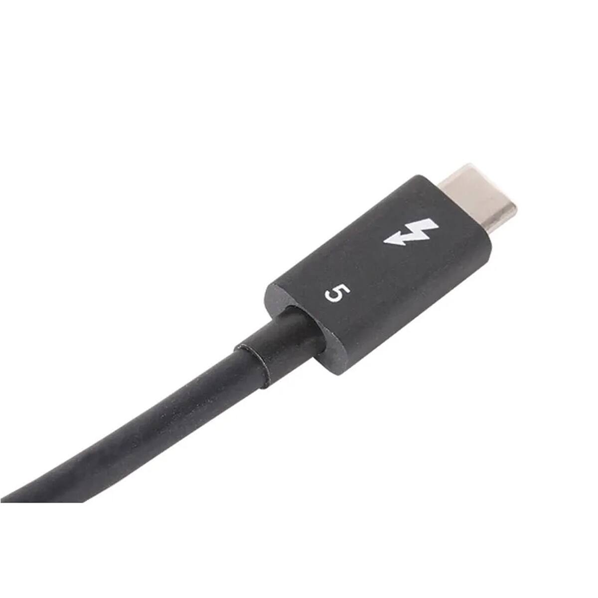 Alt View 3. Sonnet Technologies - Sonnet 240W 80Gbps Thunderbolt 5 USB Type-C Cable, Black - 1.6'.