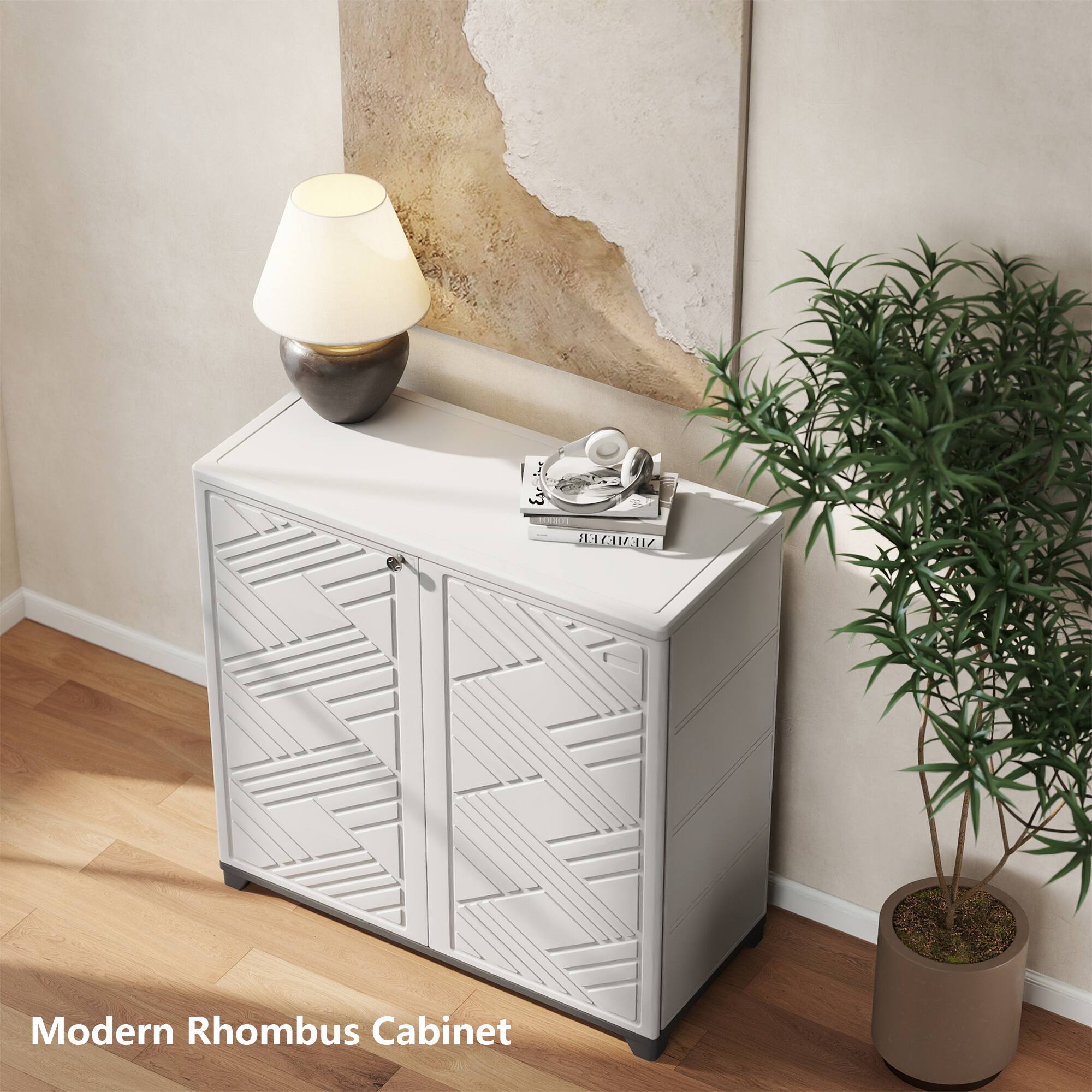 Modern Rhombus Cabinet