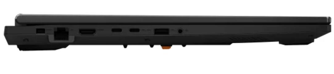 Alt View 5. ASUS - ASUS A18 FA808UM-IS74 Gray Gaming Laptop, Ryzen 7 260, 64GB, 2TB SSD, 18 (1920x1200), RTX 5060, Win 11 Pro - Gray.