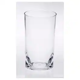 APRILSOUL - Oval Halo Tritan Glasses Set of 4 Hi Ball Plastic BPA Free Cocktail Drinkware Water Tumblers - White