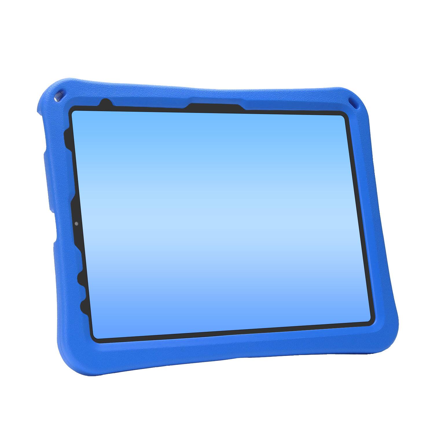 Alt View 2. Dteck - for Apple iPad Air (M4) 11" 2026/(M3) 2025/(M2) 2024 Rugged Case,Shockproof Heavy Duty EVA Cover with Rotating Stand - Blue.