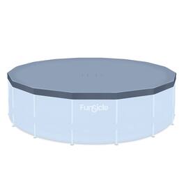 Funsicle - 16ft Round Above Ground Frame Pool Debris Cover, Accessory Only, Gray