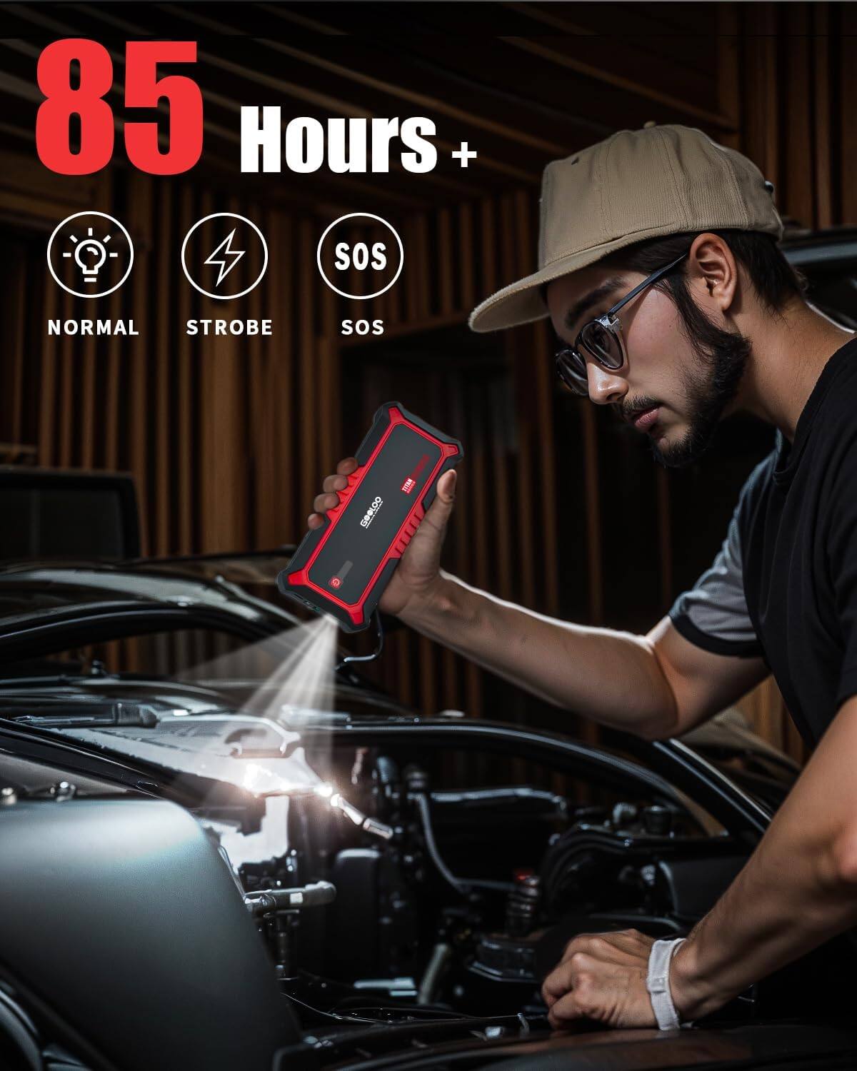 85 Hours +  
NORMAL STROBE SOS