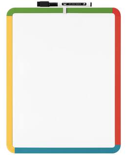 PARKER SLATER - - Dry Erase Board 14" X 11" With A Black Marker Small Mini White For Students Frame Includes Double Sided Tapes This