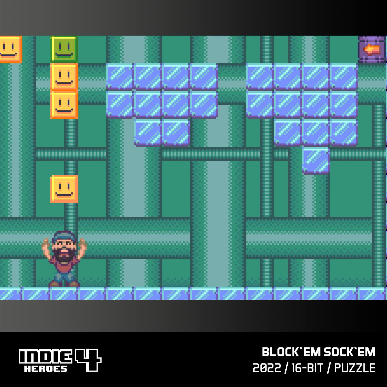 INDIE 4 HEROES  
BLOCK'EM SOCK'EM  
2022 / 16-BIT / PUZZLE