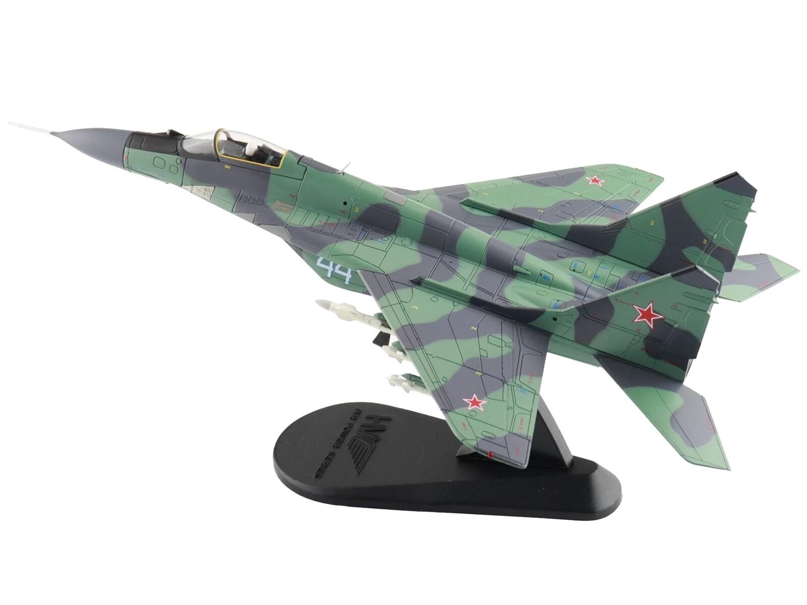 Alt View 1. Hobby Master - Mikoyan MIG-29 Fulcrum C Aircraft "733rd IAP Damgarten Air Base" (1994) Soviet Air Force "Air Power Series" 1/72 - Multicolor.
