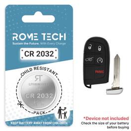 RomeTech - Replacement Battery for Key Fob - Dodge Charger SRT 2012-2022