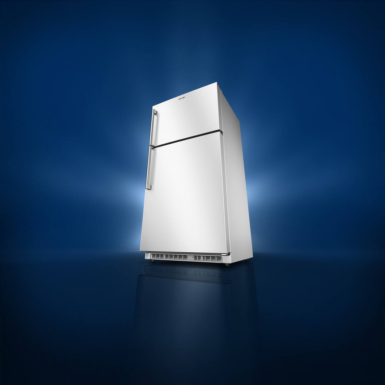 Alt View 1. Maytag - 21 Cu. Ft. Top-Freezer Refrigerator with Garage Mode - White.