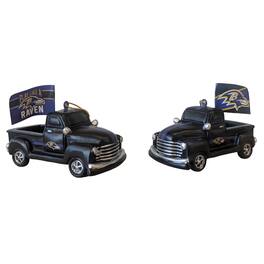 Evergreen Enterprises - Baltimore Ravens Hangable 3" Rally Truck Two-Piece Statue Set - Multicolor