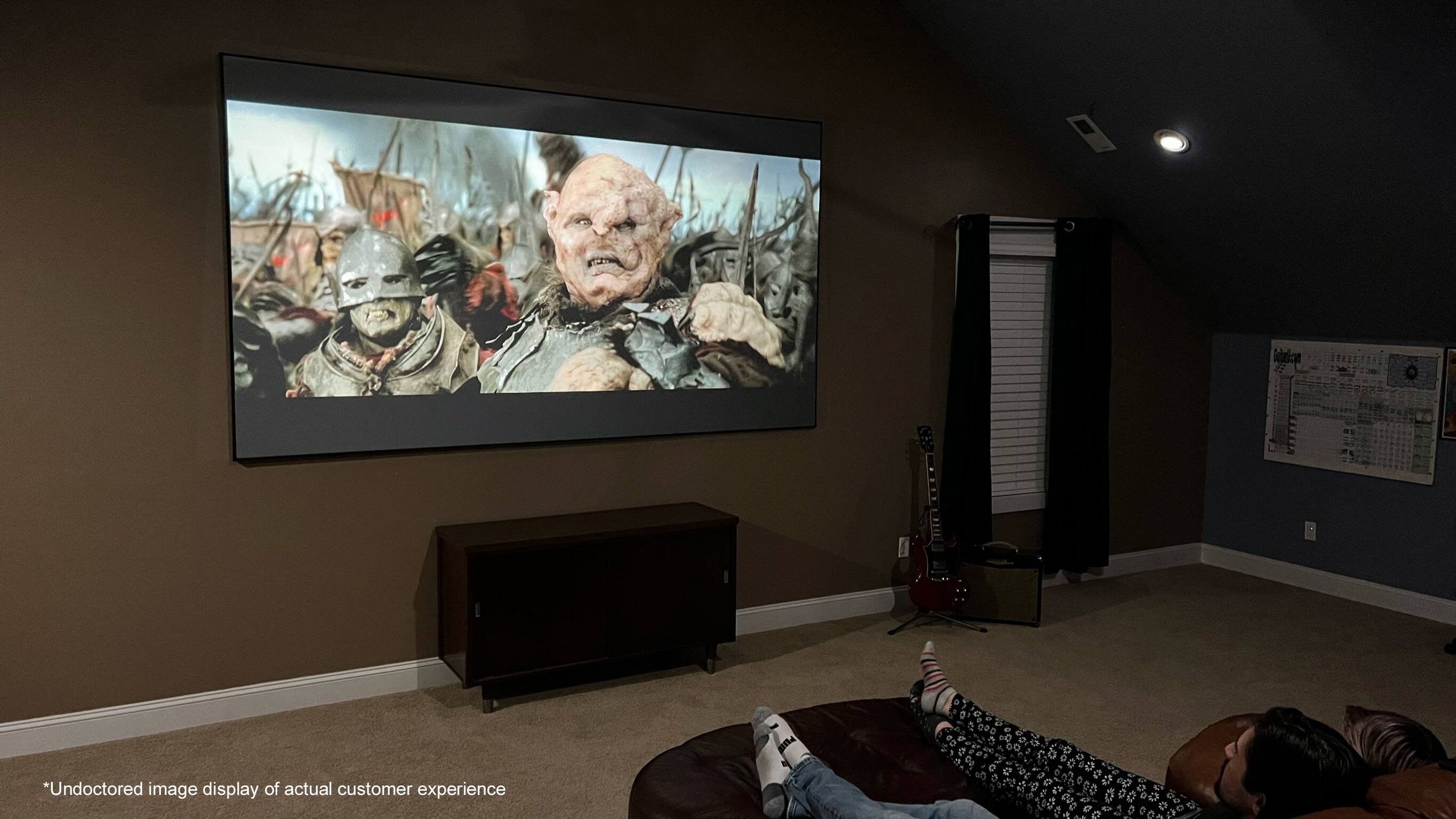 Undoctored image display of actual customer experience.