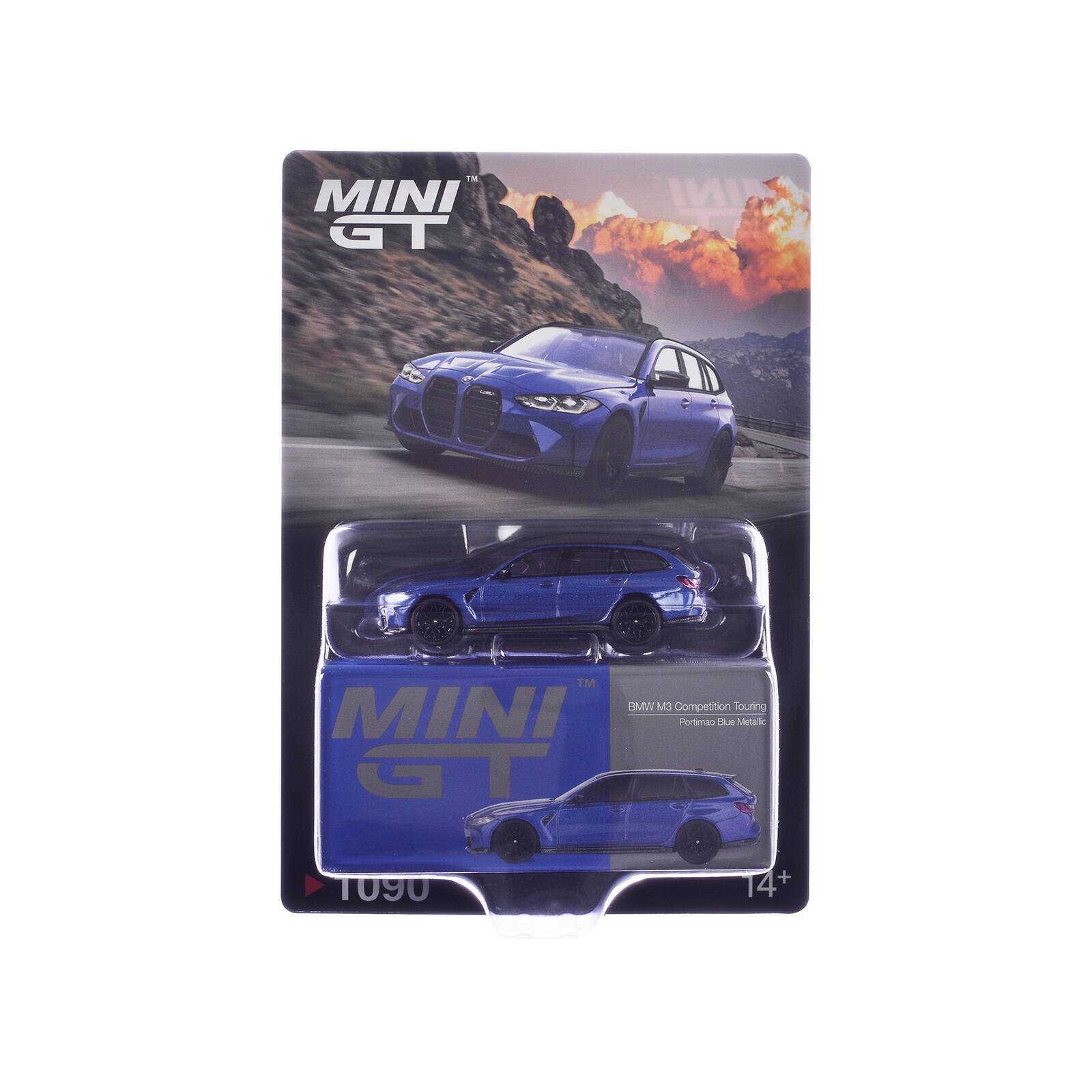 15 MINI GT INI IM WMB M3 Competition Touring Portimao Blue Metallic N° 1090 14+