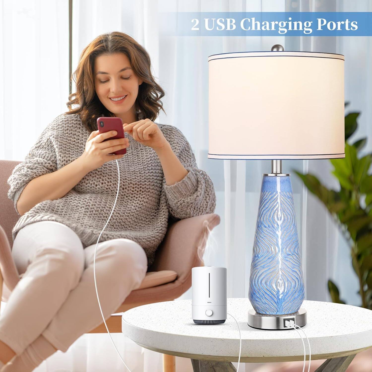 2 USB Charging Ports