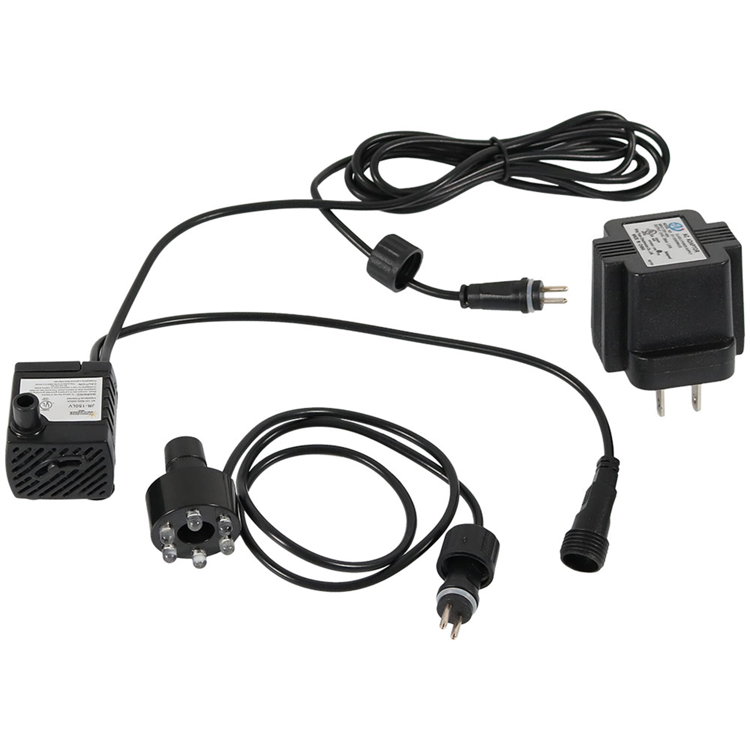Sunnydaze - 40 GPH 12V Electric Fountain Pump with 6 Multicolor Lights - Black price history on PriceWatchPro