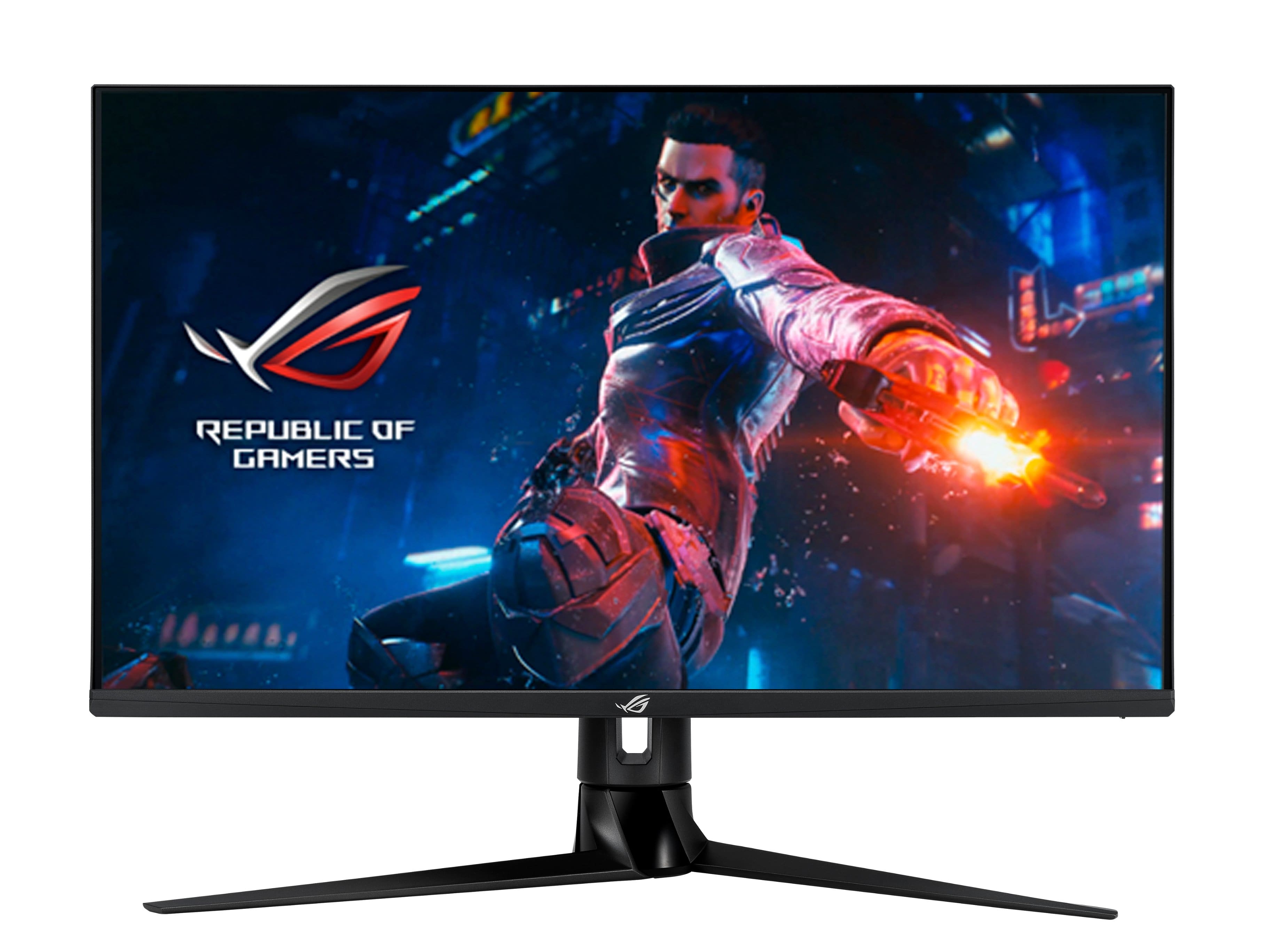 Front. ASUS - ROG Swift 32” IPS LED 4K G-SYNC Monitor with HDR (DisplayPort,USB).