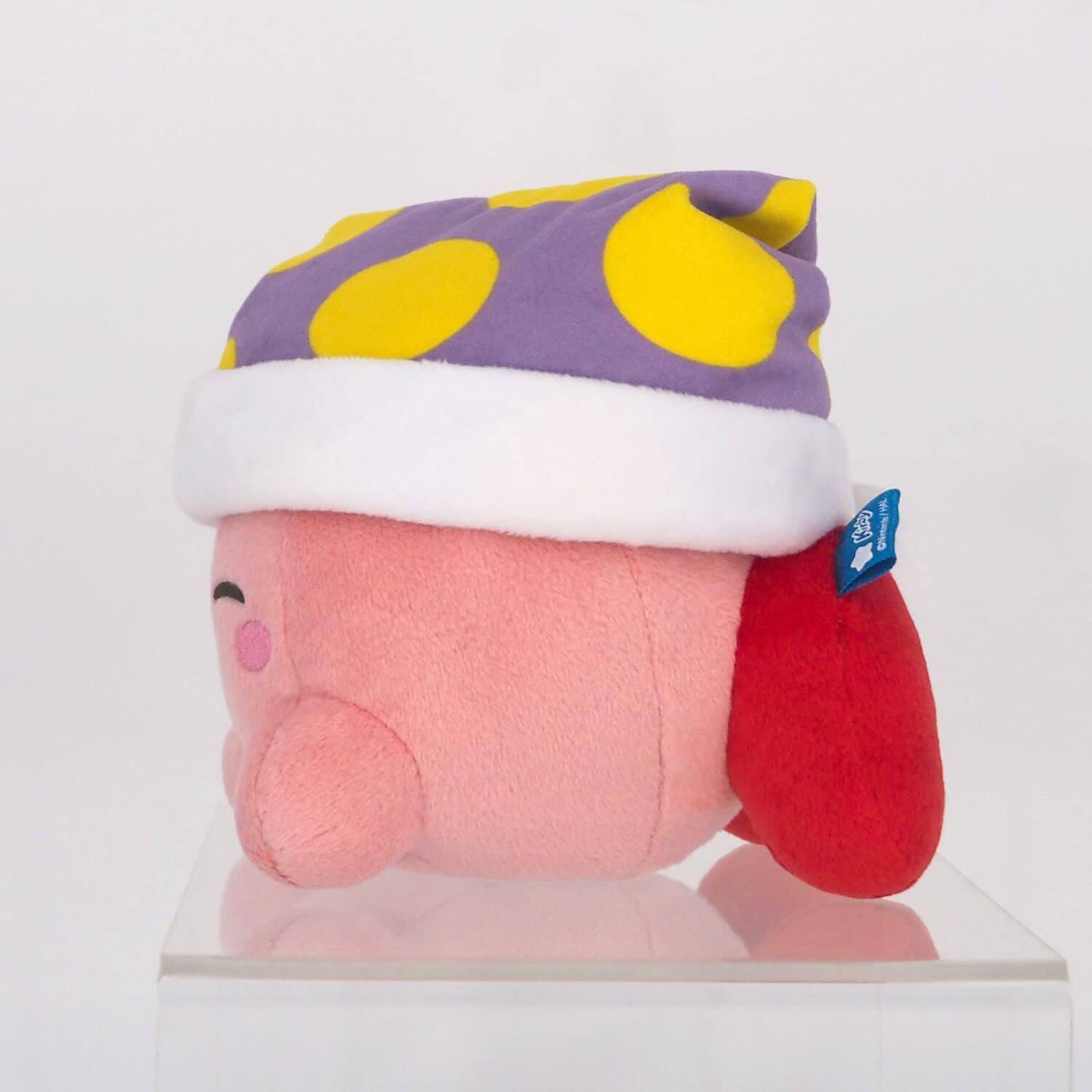 Alt View 2. Nintendo - SAN-EI KP61 Kirby All Star Collection Sleep Kirby Plush Toy, Size S, Height 4.7 inches (12 cm).