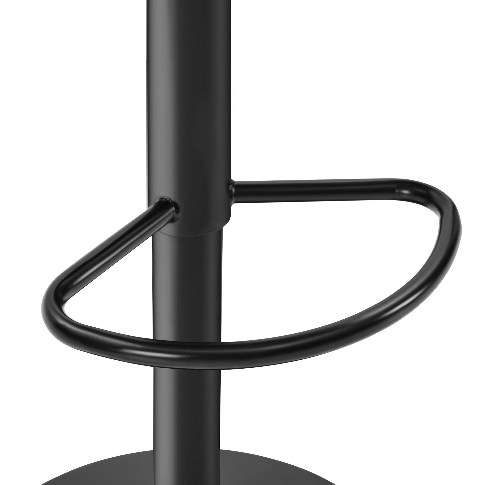 Alt View 7. KERDOM - Swivel Bar Chairs Set of 2, Height Adjustable Counter Stools with Footrest, Linen Upholstered Barstools Counter Height - Beige.