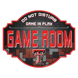 Fan Creations - Texas Tech Red Raiders 12'' Game Room Tavern Sign - Multicolor
