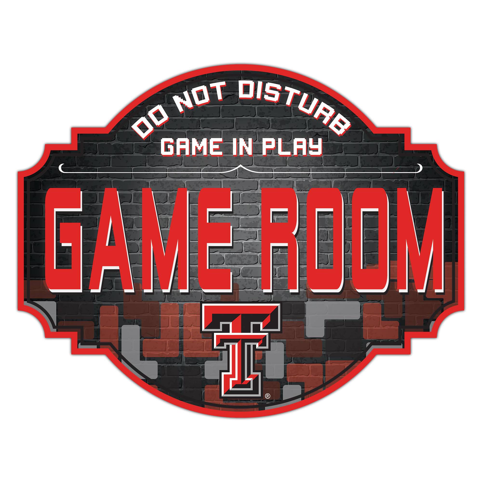 Texas Tech Red Raiders 12'' Game Room Tavern Sign