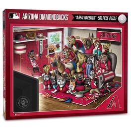 YouTheFan - Arizona Diamondbacks Purebred Fans 18'' x 24'' A Real Nailbiter 500-Piece Puzzle - Multicolor
