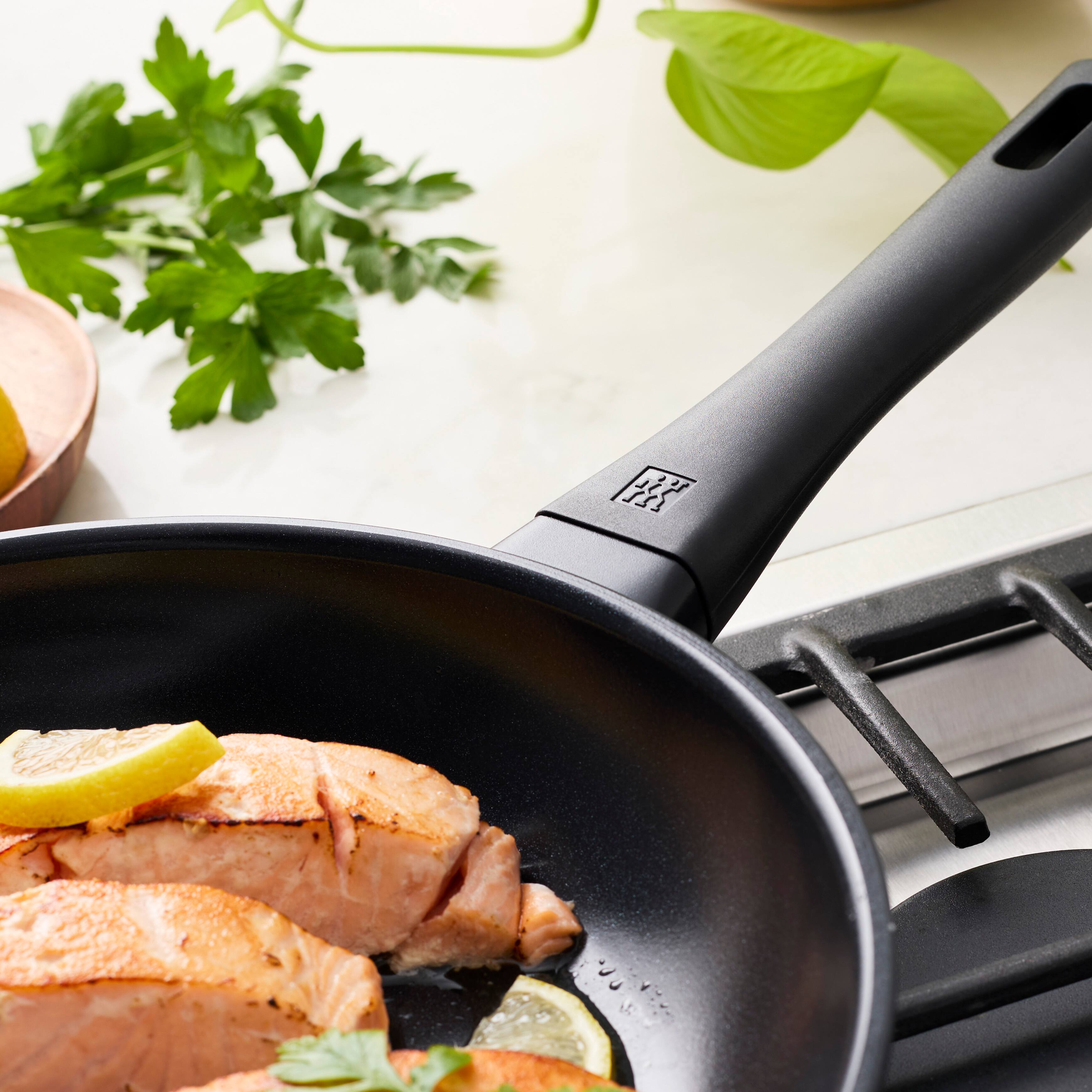 Alt View 4. ZWILLING - ZWILLING Madura Plus Ceramic 11-inch Aluminum Fry Pan Ceramic Nonstick - Black.