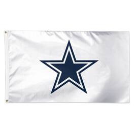 WinCraft - Dallas Cowboys 3' x 5' White 1-Sided Deluxe Flag - Multicolor