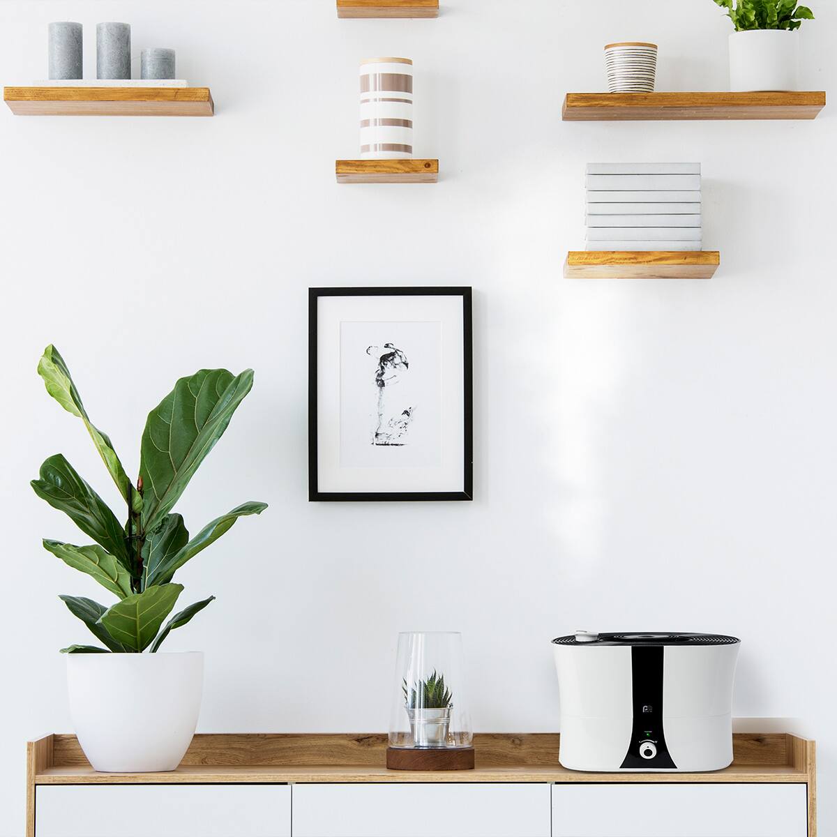 Alt View 5. Perfect Aire - Perfect Aire 1.4 gal 193 sq ft Manual Ultrasonic Humidifier - White.