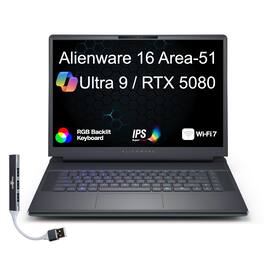 Alienware - 16 Area-51 AA16250 Laptop 16.0 WQXGA Display (Ultra 9- 275HX, 32GB, 1TB SSD, Win 11 Pro) w/USB Hub - Liquid Teal