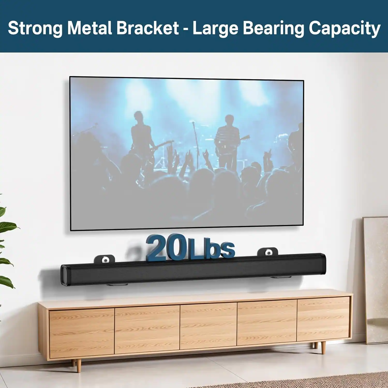 Strong Metal Bracket - Large Bearing Capacity  
20Lbs
