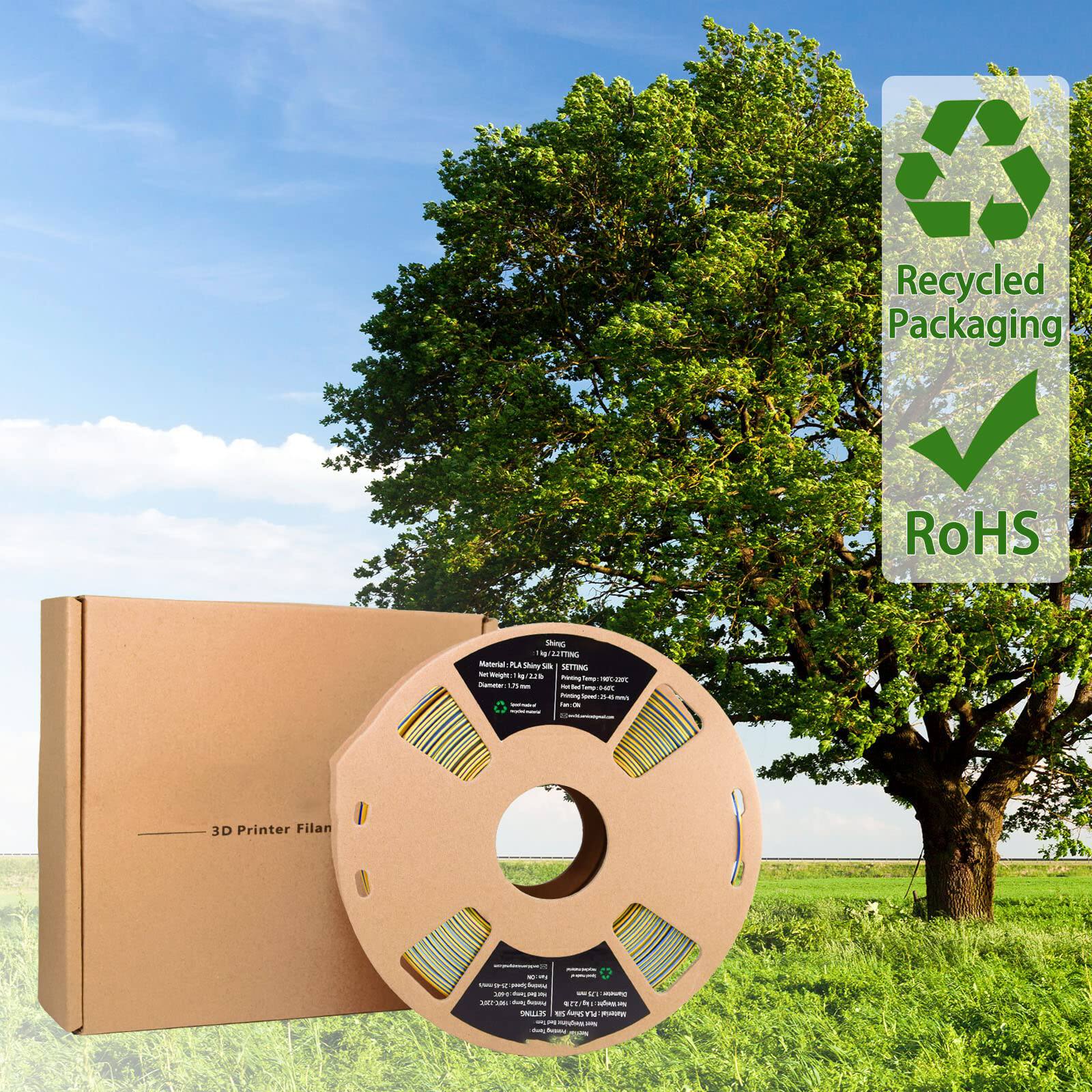 Recycled Packaging  
RoHS  
3D Printer Filament