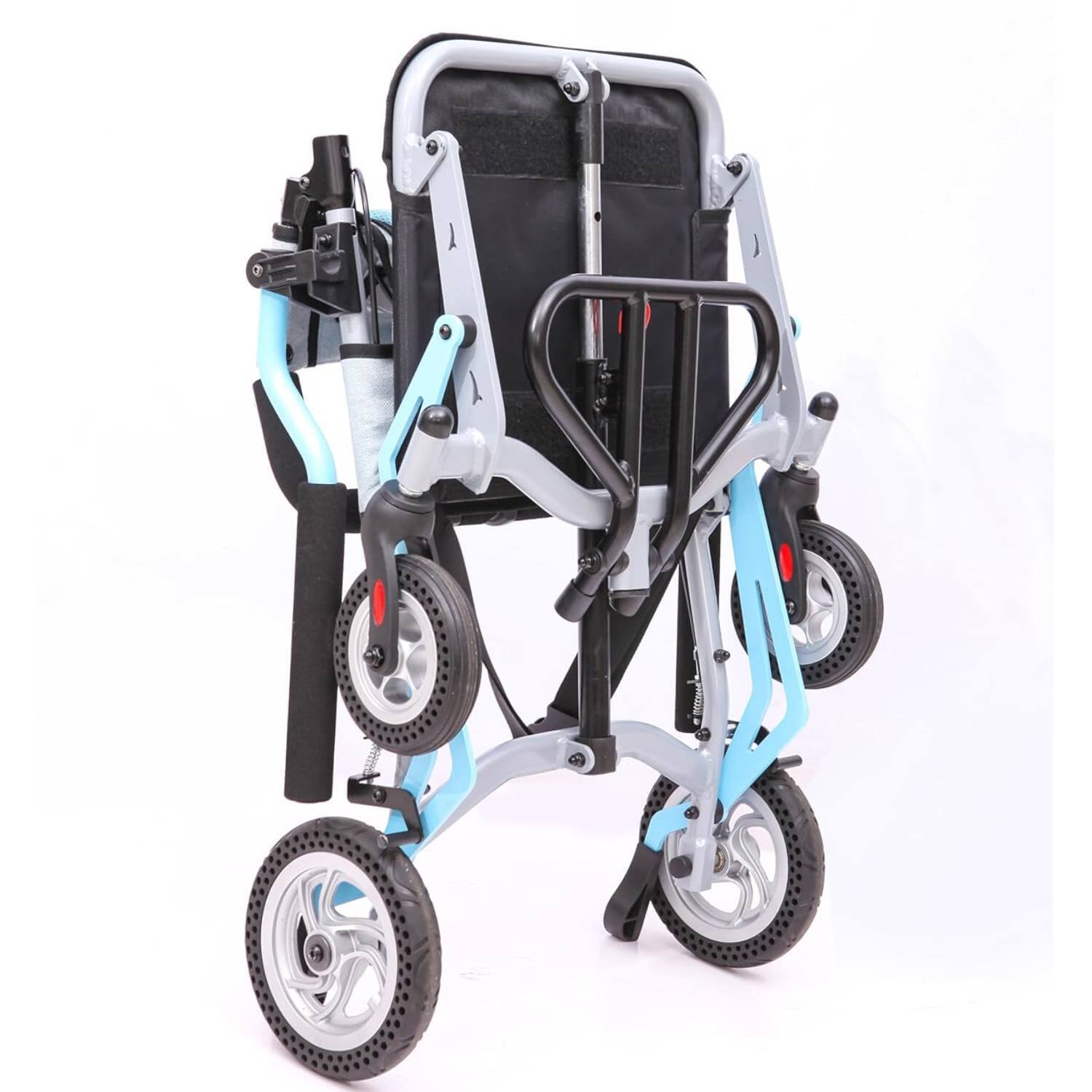 Qeetex Ultra Lightweight Wheelchair, Portable Folding Transport ...