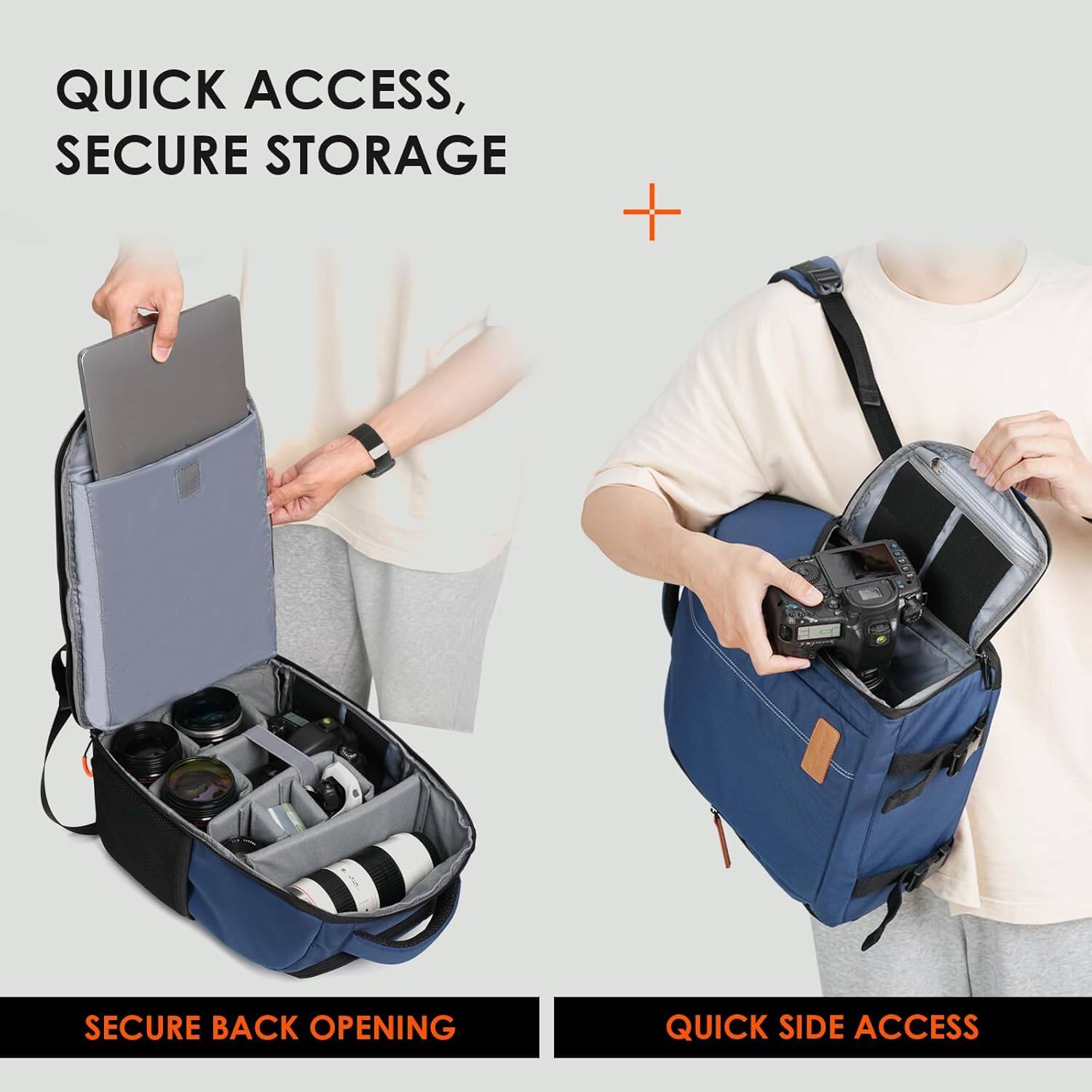 QUICK ACCESS, SECURE STORAGE

+ SECURE BACK OPENING

QUICK SIDE ACCESS