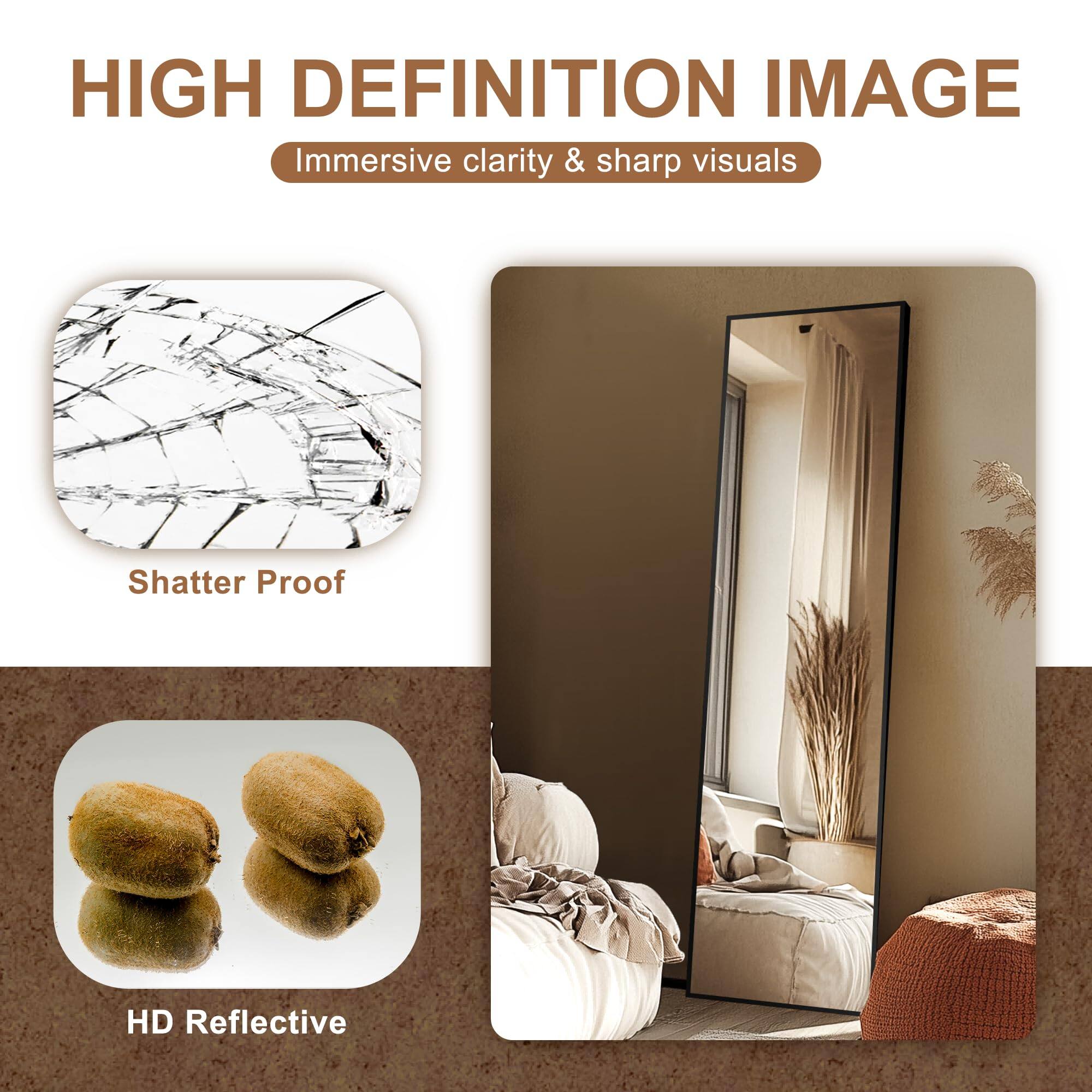 HIGH DEFINITION IMAGE  
Immersive clarity & sharp visuals  

Shatter Proof  

HD Reflective