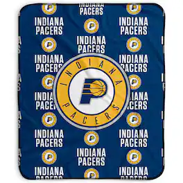 Pegasus - Indiana Pacers 50" x 60" Repeat Wordmark Fleece Blanket - Multicolor
