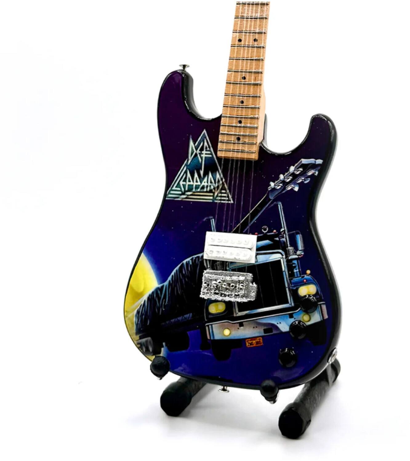 Alt View 1. PopMarket - Def Leppard - The Mini Axe - Def Leppard - On Through the Night - Mini Guitar Replica Collectible   - COLLECTIBLES - Multicolor.