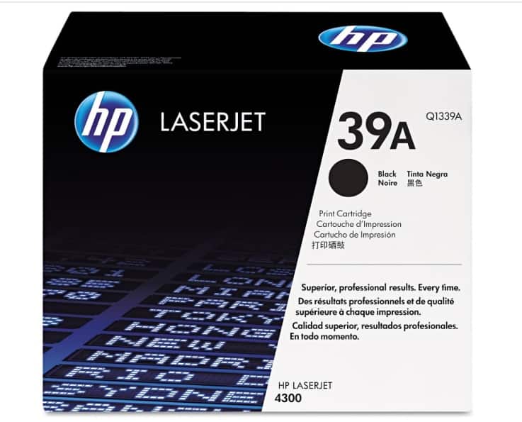 39A (Q1339A) toner cartridges work with: HP LaserJet 4300 4300dtn 4300dtns 4300dtnsl 4300n 4300tn