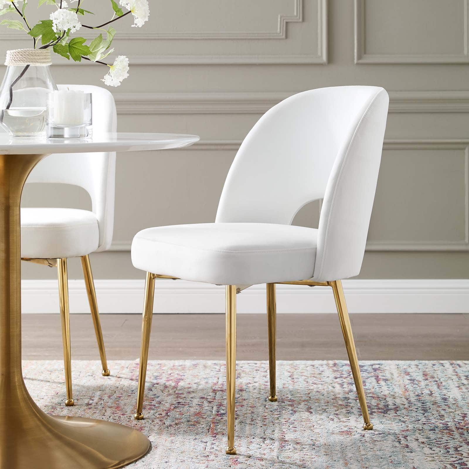 Rouse Dining Room Side Chair by Modway - White price history on PriceWatchPro