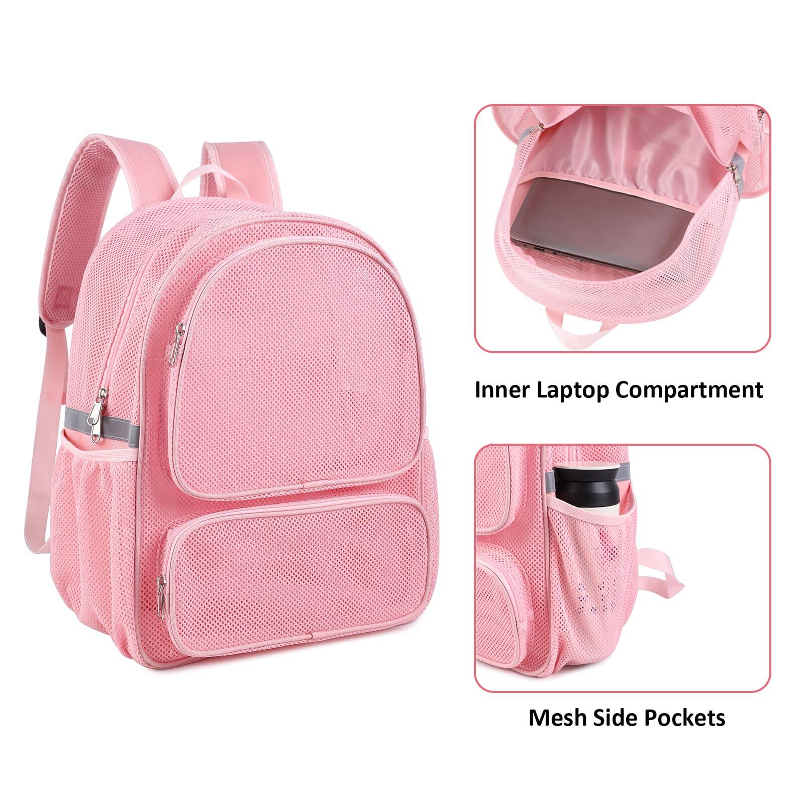 Inner Laptop Compartment  
Mesh Side Pockets