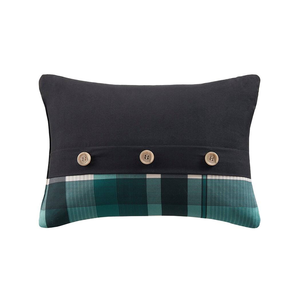 Alt View 4. Gracie Mills - Gracie Mills Lirael Classic Plaid Brushed Microfiber Comforter Set with Bed Sheets - Teal/Black.