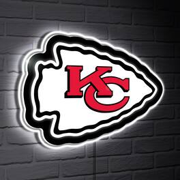 Evergreen Enterprises - Kansas City Chiefs LED Team Logo Shaped Lighted Wall Sign - Multicolor
