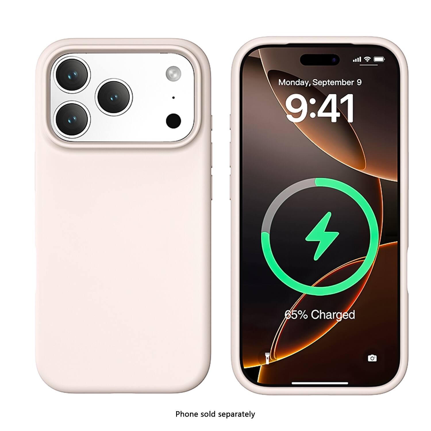 Monday, September 9  
9:41  
65% Charged  

Phone sold separately