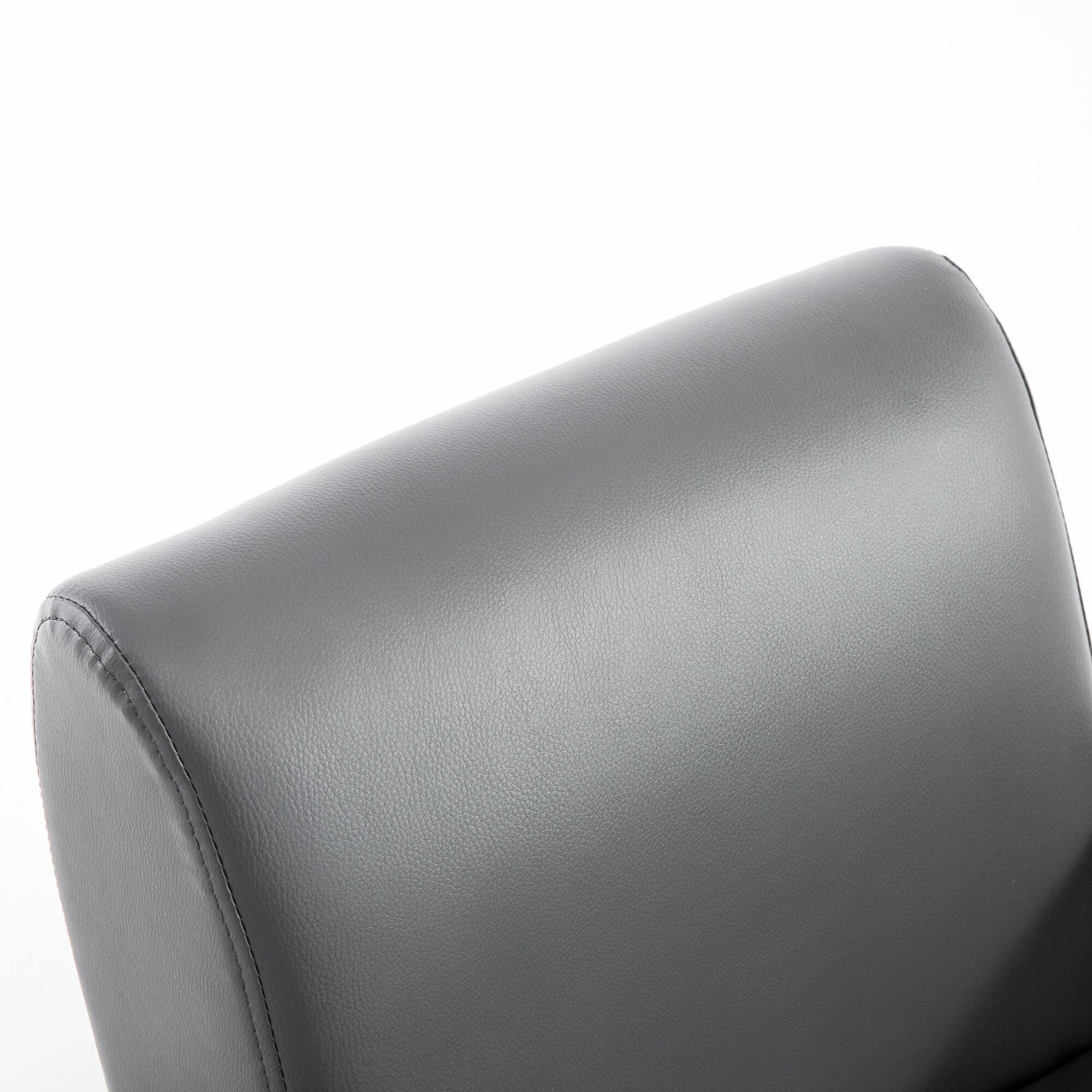 Alt View 5. Qaba - Kids Sofa Rocking Chair with Side Pocket, PU Leather Toddler Armchair for Children - Pink.